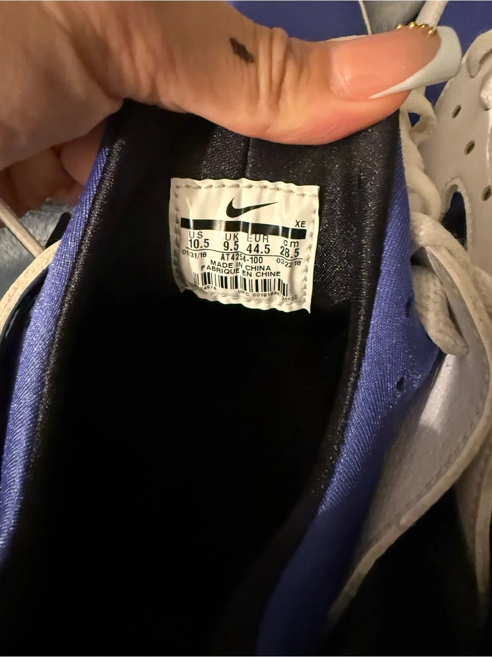 Nike Air Huarache Run Persian Violet Running Shoes. M9/W10.5